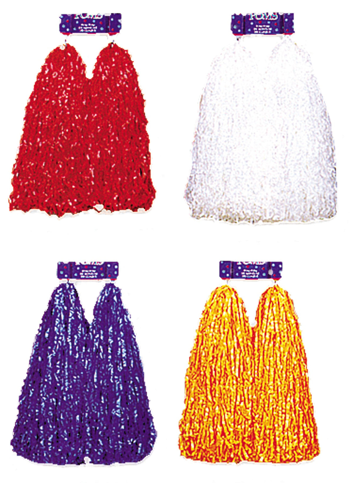 Plastic Cheerleader Pom Poms Costume Accessories - Tophatter Daily Deals