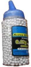 Double Eagle 2000 Round Bottle .12g Airsoft BBs 6mm - White Airsoft-BBs - Tophatter Daily Deals