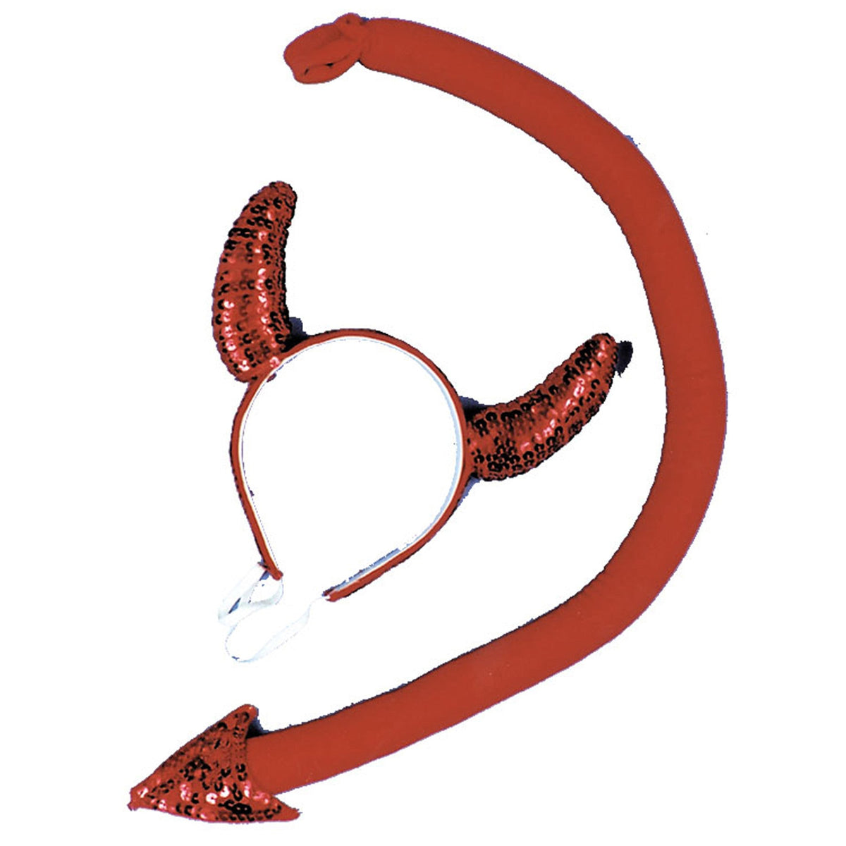 Devil Horn Tail Sequin Set Costume Accessories - Tophatter Daily Deals