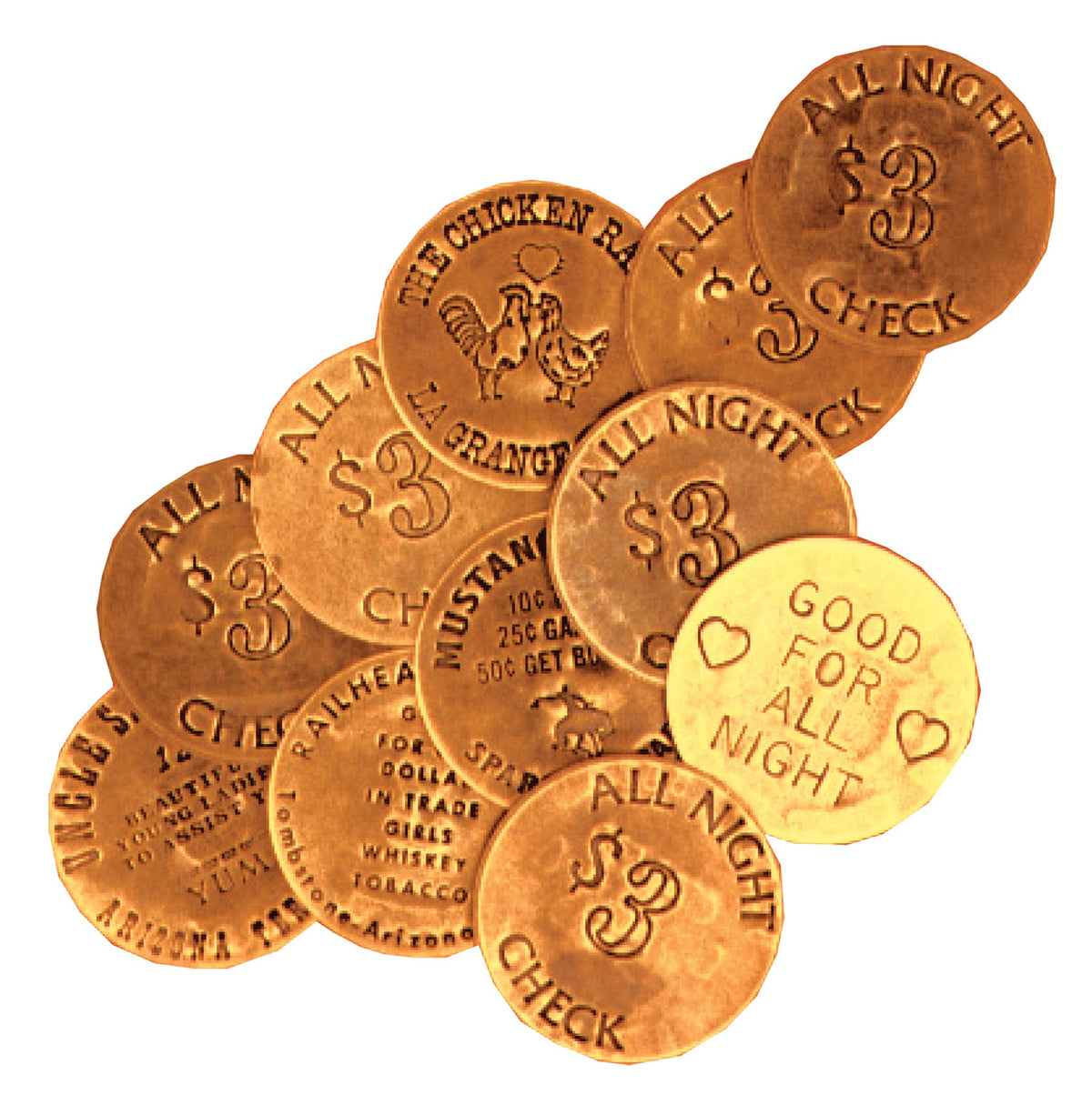 Bawdy House Tokens Bag of 6 Halloween Props & Displays - Tophatter Daily Deals