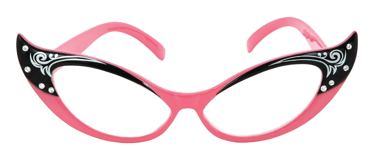 Pink Vintage Cat Eyes Glasses Costume Glasses & Eyewear - Tophatter Daily Deals