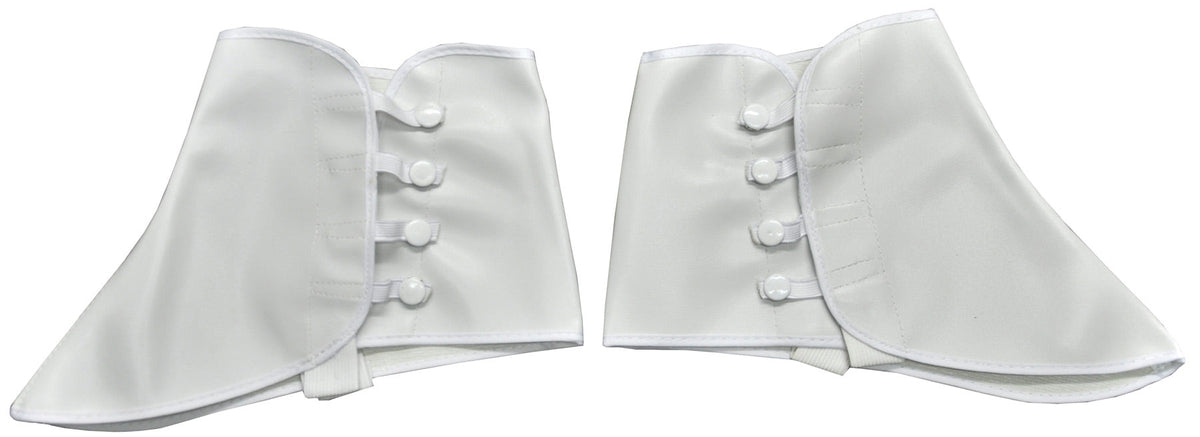 Adult 5" White Vinyl Spats Costume Accessories - Tophatter Daily Deals