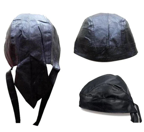 VINYL BLACK SNAKE SKIN BANDANNA CAP - Tophatter Daily Deals