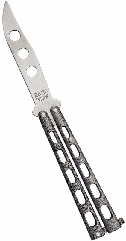 Bear & Son - Silver VEIN Butterfly - 114TR Knives - Tophatter Daily Deals