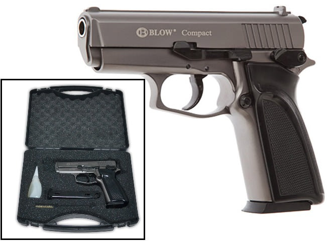 Blow Compact HP Fume Finish Starter Pistol 9MM Blank Firing Gun Collectible Weapons - Tophatter Daily Deals