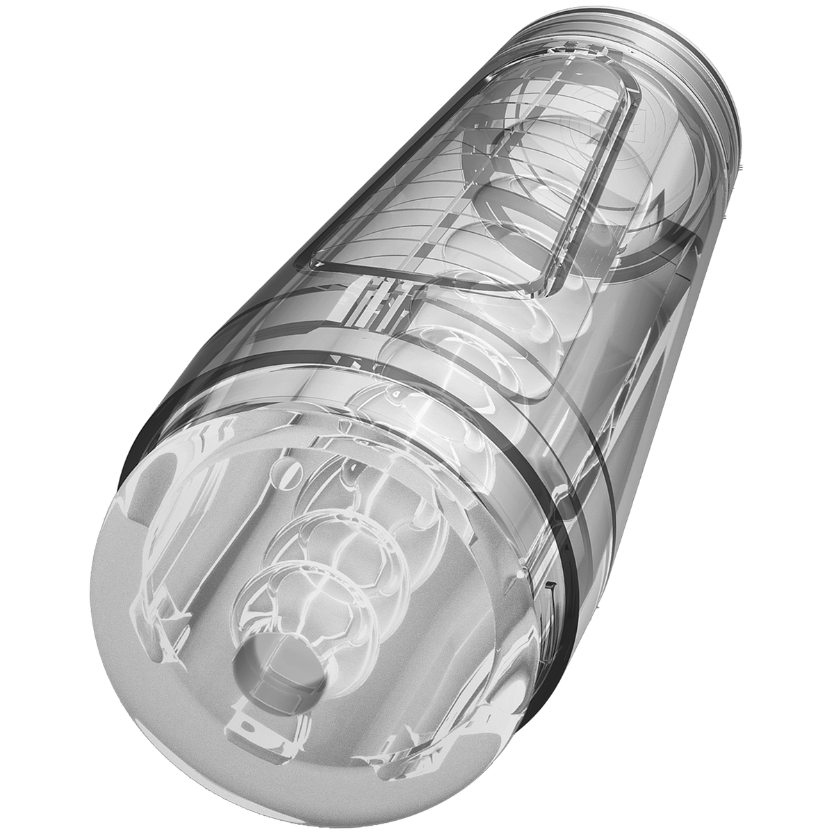 Doc Johnson Optix Crystal Masturbator (Clear) – Transparent Masturbator > Sex Toys For Men > Masturbators > Manual - Tophatter Daily Deals
