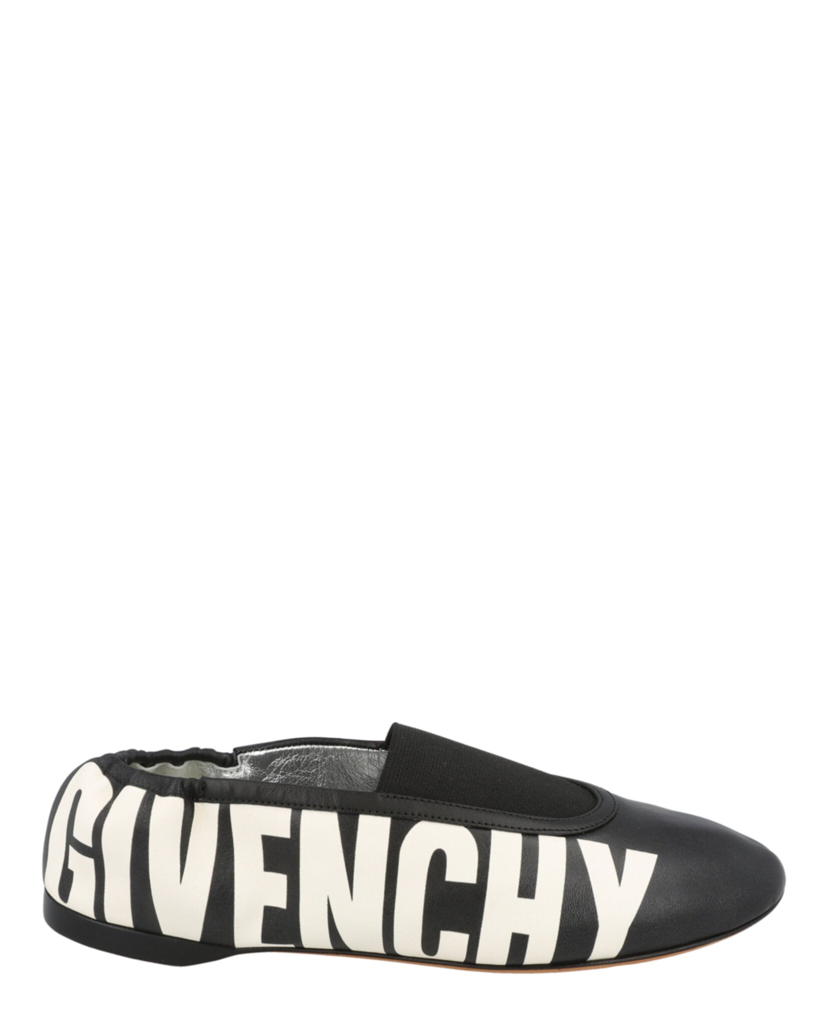Givenchy Logo Graphic Ballet Flats Black White Footwear - Tophatter Daily Deals