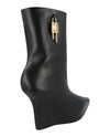 Givenchy G-Lock Leather Wedge Boots Footwear - Tophatter Daily Deals
