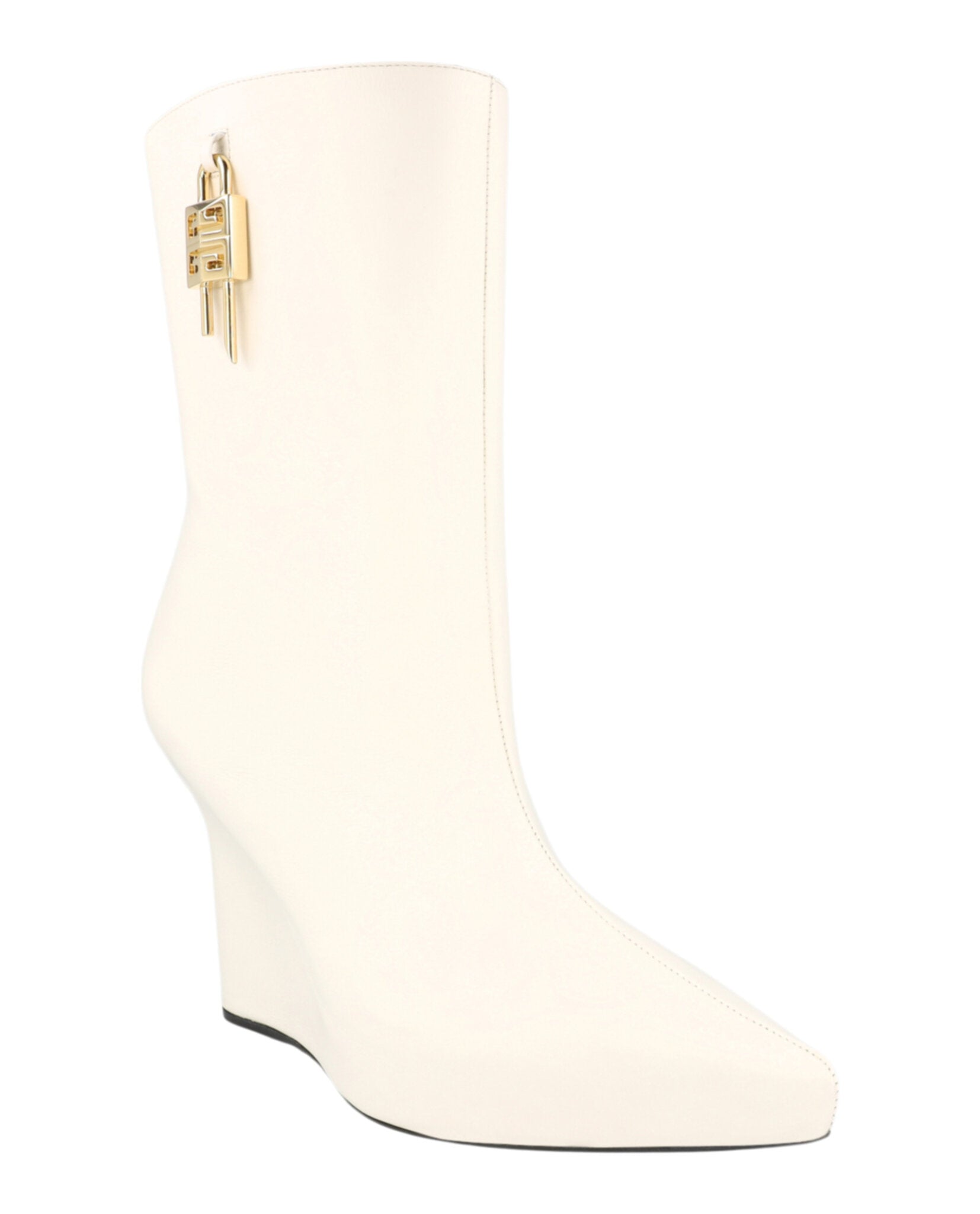 Givenchy G-Lock Leather Wedge Boots Footwear - Tophatter Daily Deals