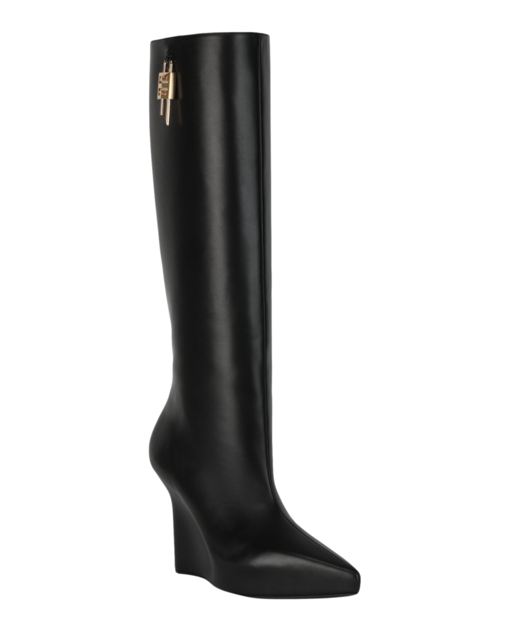 Givenchy G-Lock Knee-High Wedge Boots Footwear - Tophatter Daily Deals