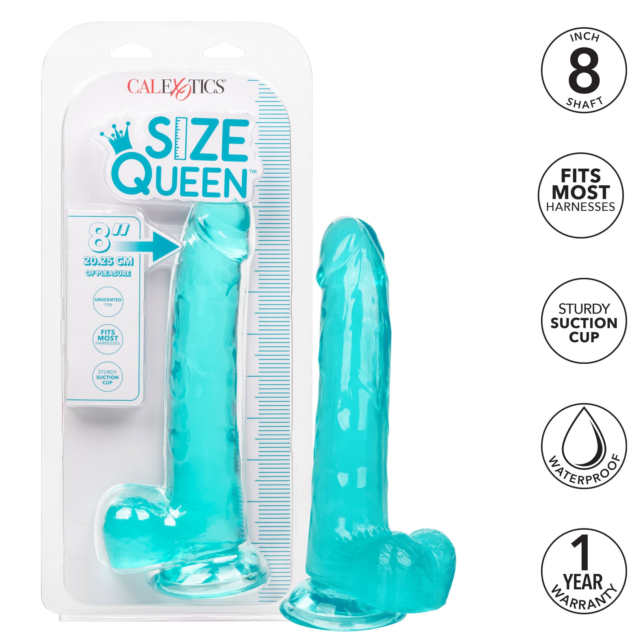 Size Queen 8 Inch Realistic Dong in Ivory > Dildos > Realistic Dildos - Tophatter Daily Deals