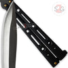 JUMBO 5 Hole Butterfly Knife Giant 10" Balisong - Black Knife-Balisong - Tophatter Daily Deals