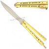 JUMBO 5 Hole Butterfly Knife Giant 10" Balisong - 6 colors Gold Knife-Balisong - Tophatter Daily Deals