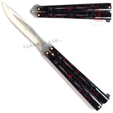 JUMBO 5 Hole Butterfly Knife Giant 10" Balisong - 6 colors Marble Red Knife-Balisong - Tophatter Daily Deals