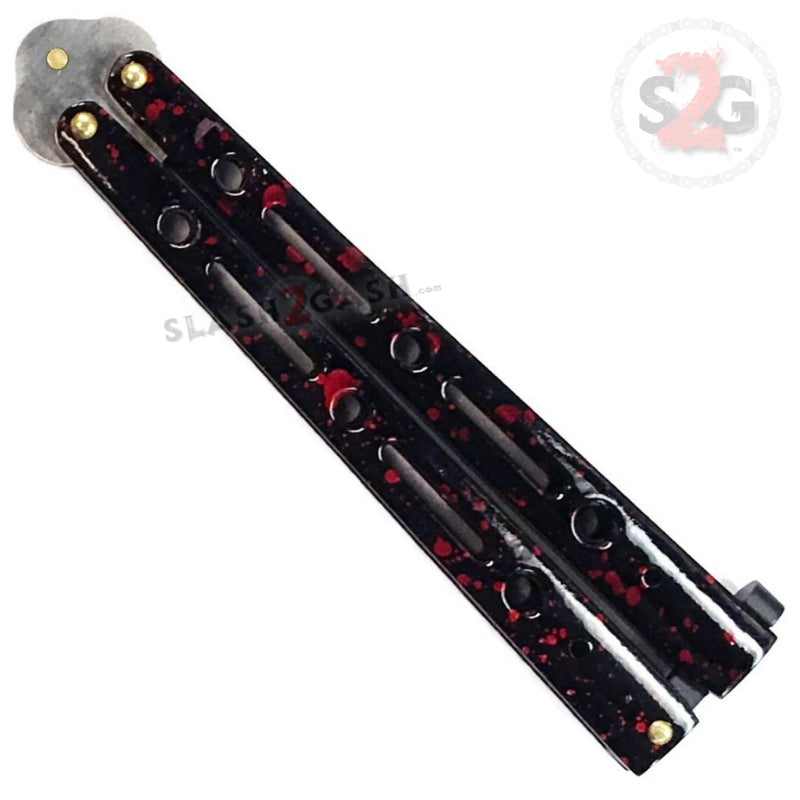 JUMBO 5 Hole Butterfly Knife Giant 10" Balisong - 6 colors Knife-Balisong - Tophatter Daily Deals