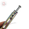 Classic 6 Hole Butterfly Knife w/ Spring Latch Sandwich - Rainbow Knife-Balisong - Tophatter Daily Deals