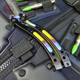 CSGO Case Hardened Butterfly Knife TRAINER Dull PRACTICE Balisong Knife-Balisong - Tophatter Daily Deals