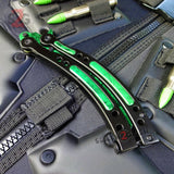 22 colors CSGO Butterfly Knife SHARP 440C Counter Strike Balisong Knife-Balisong - Tophatter Daily Deals