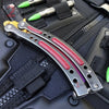 22 colors CSGO Butterfly Knife SHARP 440C Counter Strike Balisong Knife-Balisong - Tophatter Daily Deals