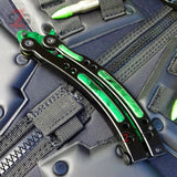 22 colors CSGO Butterfly Knife TRAINER Dull Spring Latch PRACTICE Balisong Knife-Balisong - Tophatter Daily Deals