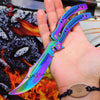 22 colors CSGO Butterfly Knife TRAINER Dull Spring Latch PRACTICE Balisong Rainbow Knife-Balisong - Tophatter Daily Deals