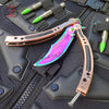 22 colors CSGO Butterfly Knife TRAINER Dull Spring Latch PRACTICE Balisong Knife-Balisong - Tophatter Daily Deals