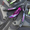 22 colors CSGO Butterfly Knife TRAINER Dull Spring Latch PRACTICE Balisong BlackGalaxy w holes - can NOT sharpen Knife-Balisong - Tophatter Daily Deals