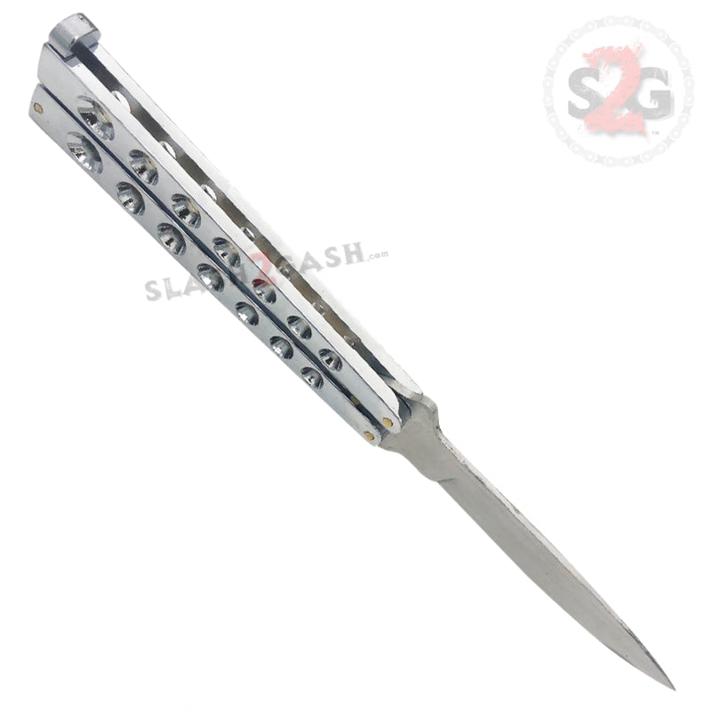 Heavy Duty Classic Butterfly Knife Thick 7 Hole Balisong - Asst. colors Knife-Balisong - Tophatter Daily Deals