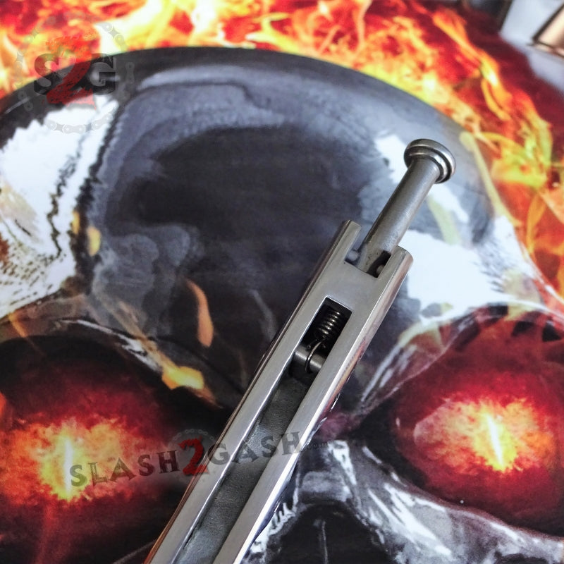 TheONE Butterfly Knife 440C Channel Balisong - Classic 42 Serrated Knife-Balisong - Tophatter Daily Deals