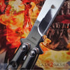 TheONE Butterfly Knife 440C Channel Balisong w/ Spring Latch - 5 Blades Knife-Balisong - Tophatter Daily Deals