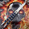 TheONE Butterfly Knife 440C Channel Balisong - Tanto Blue Holes Knife-Balisong - Tophatter Daily Deals