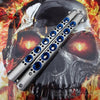 TheONE Butterfly Knife 440C Channel Balisong - Tanto Blue Holes Knife-Balisong - Tophatter Daily Deals