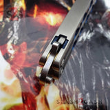 TheONE Practice Butterfly Knife Channel Balisong - Trainer Blue Holes Knife-Balisong - Tophatter Daily Deals