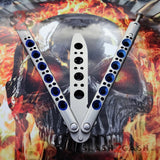 TheONE Butterfly Knife 440C Channel Balisong w/ Spring Latch - 5 Blades Knife-Balisong - Tophatter Daily Deals