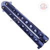Classic 7 Hole Butterfly Knife 440c Premium Steel Balisong - Black Knife-Balisong - Tophatter Daily Deals