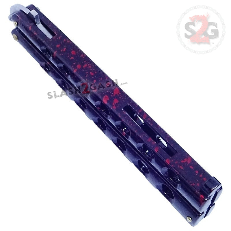 Classic 7 Hole Butterfly Knife 440c Premium Steel Balisong - 6 colors Knife-Balisong - Tophatter Daily Deals