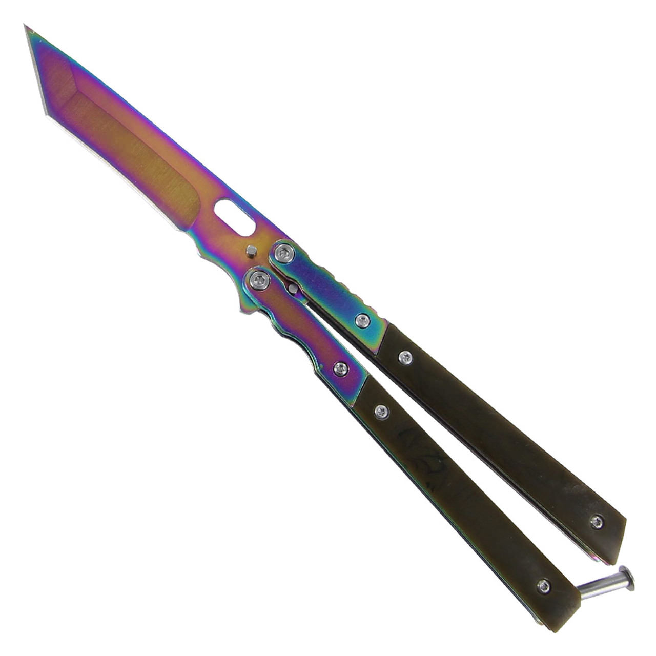 4" Tanto Blade Lightning Strike Titanium Knife - TOPHATTER'S ARMORY DEALS Collectible Weapons - Tophatter Daily Deals
