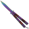 Stainless Steel Heavy Duty Fanning Butterfly Knife - TOPHATTER'S ARMORY DEALS Collectible Weapons - Tophatter Daily Deals