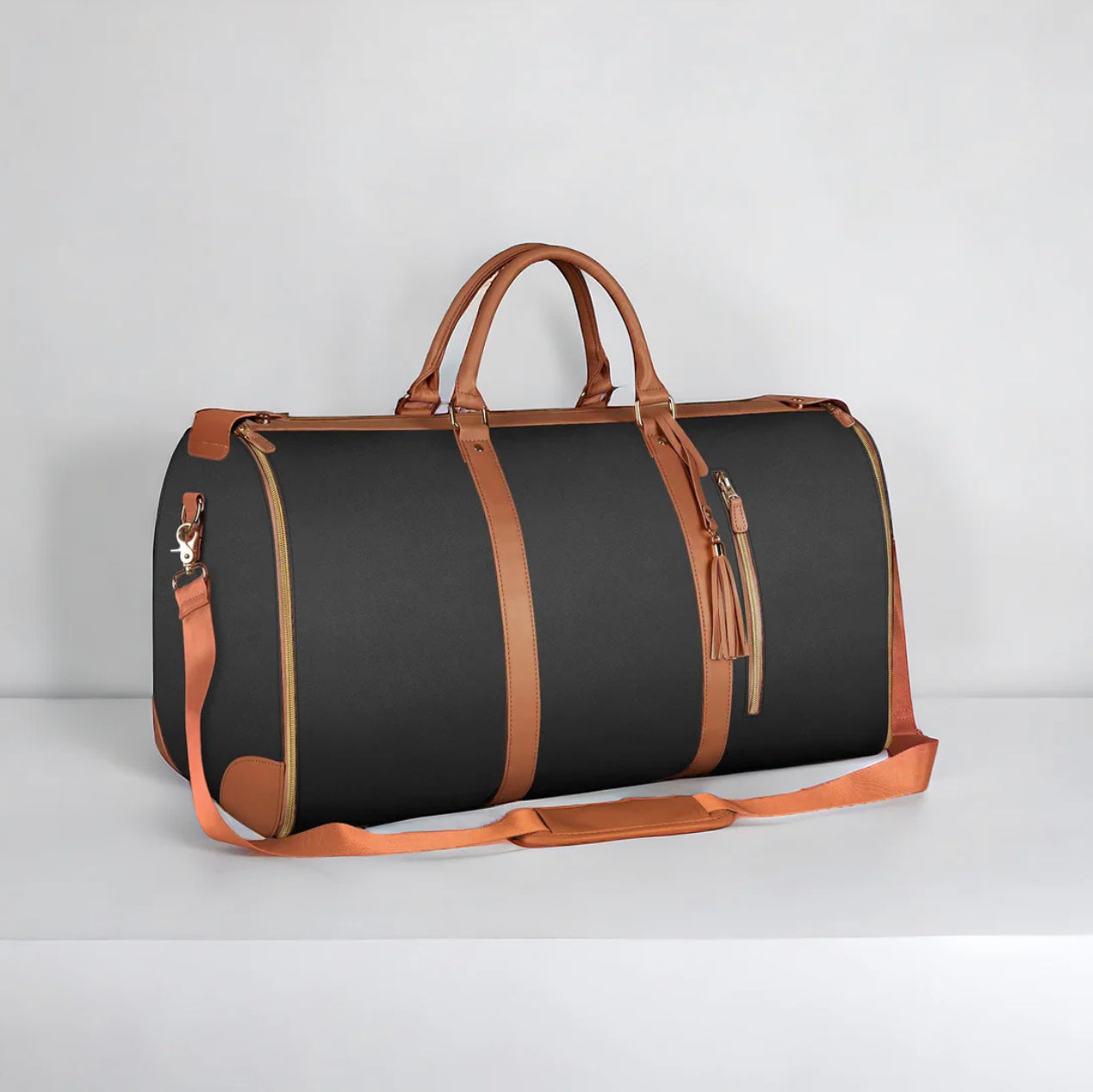 Foldable Travel Bag Black - Tophatter Daily Deals