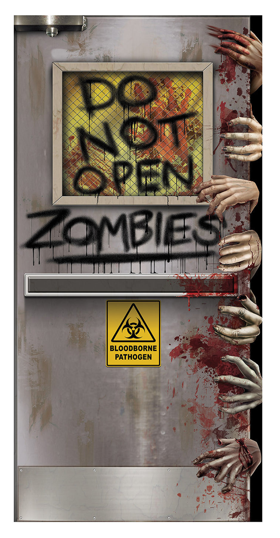 Zombies Lab Door Cover Halloween Door Decorations - Tophatter Daily Deals