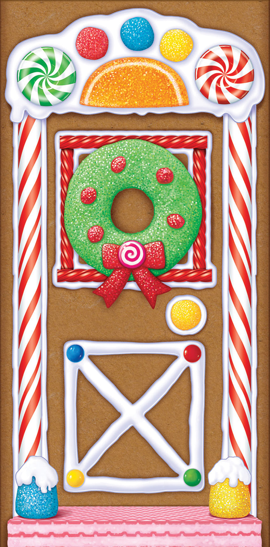 Gingerbread House Door Cover Halloween Door Decorations - Tophatter Daily Deals