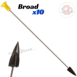 Avenger Blowgun Darts .40 Caliber - 6 Styles 10, 25, 100 pcs Broadhead 10 pack Blowgun Darts/Accessories - Tophatter Daily Deals
