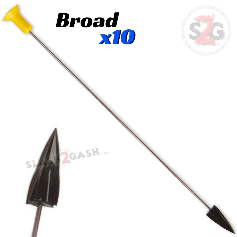 Avenger Blowgun Darts .40 Caliber - 6 Styles 10, 25, 100 pcs Broadhead 10 pack Blowgun Darts/Accessories - Tophatter Daily Deals