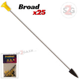 Avenger Blowgun Darts .40 Caliber - 6 Styles 10, 25, 100 pcs Broadhead 25 pack Blowgun Darts/Accessories - Tophatter Daily Deals