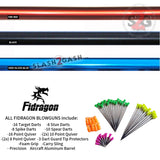 Fidragon 24" Blowgun .40 cal LOADED w/ 42 Darts - Black - BEST VALUE Blowgun - Tophatter Daily Deals