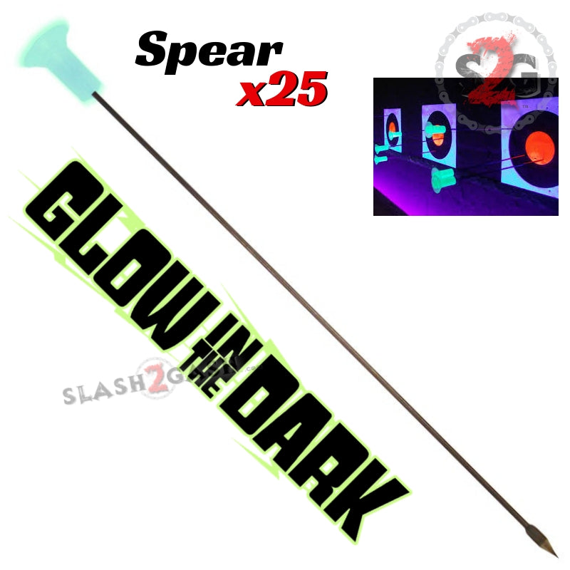 Blowgun Darts Glow In The Dark .40 Caliber - 5 Styles 25, 100 pcs Spear 25 pack Blowgun Darts/Accessories - Tophatter Daily Deals
