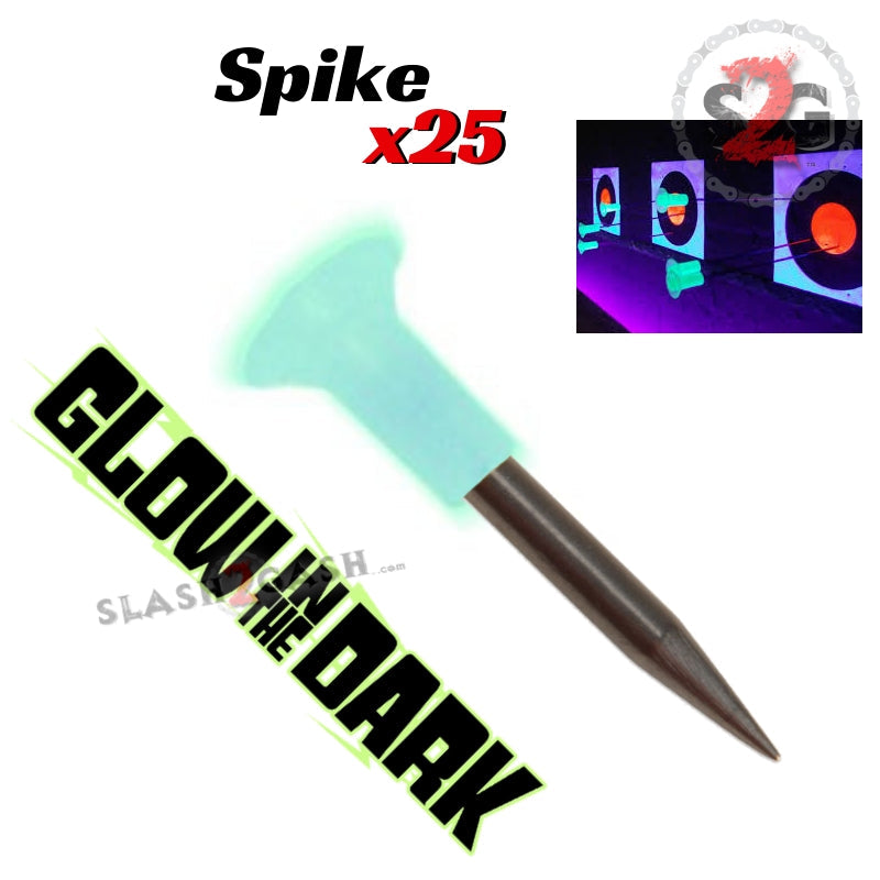 Blowgun Darts Glow In The Dark .40 Caliber - 5 Styles 25, 100 pcs Spike 25 pack Blowgun Darts/Accessories - Tophatter Daily Deals