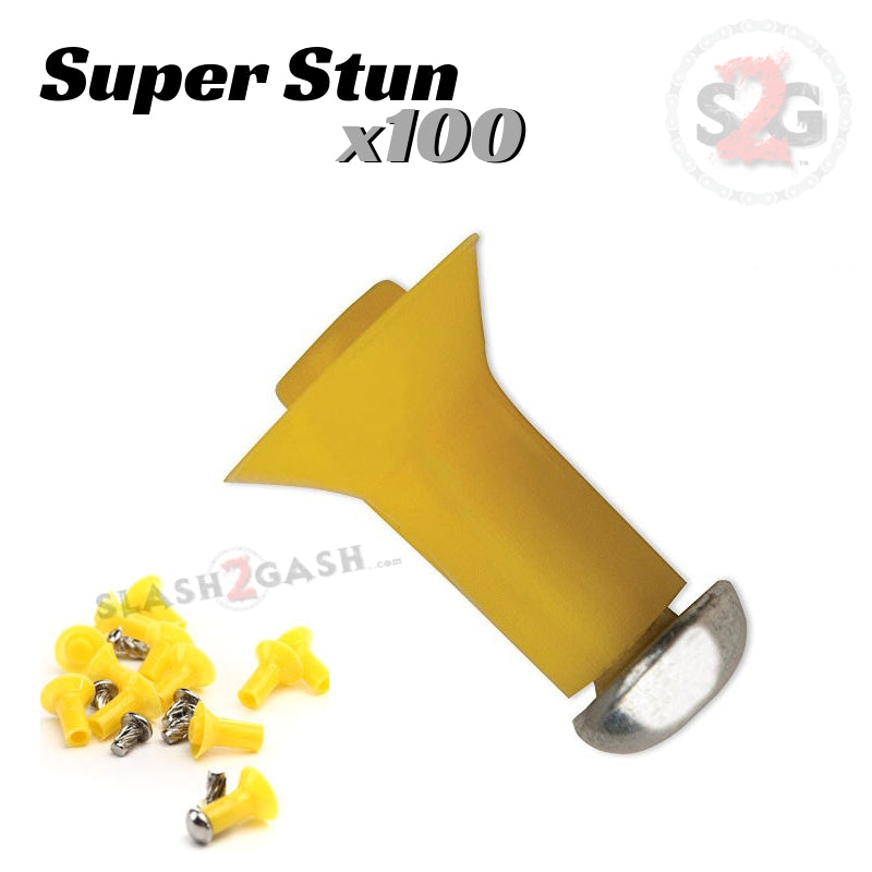 SUPER Stun Darts Metal Tip .40 Caliber Blowgun Ammo - 100 Pack Blowgun Darts/Accessories - Tophatter Daily Deals