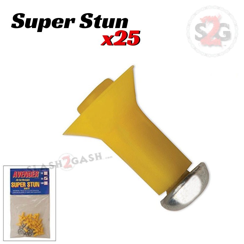 SUPER Stun Darts Metal Tip .40 Caliber Blowgun Ammo - 25 Pack Blowgun Darts/Accessories - Tophatter Daily Deals