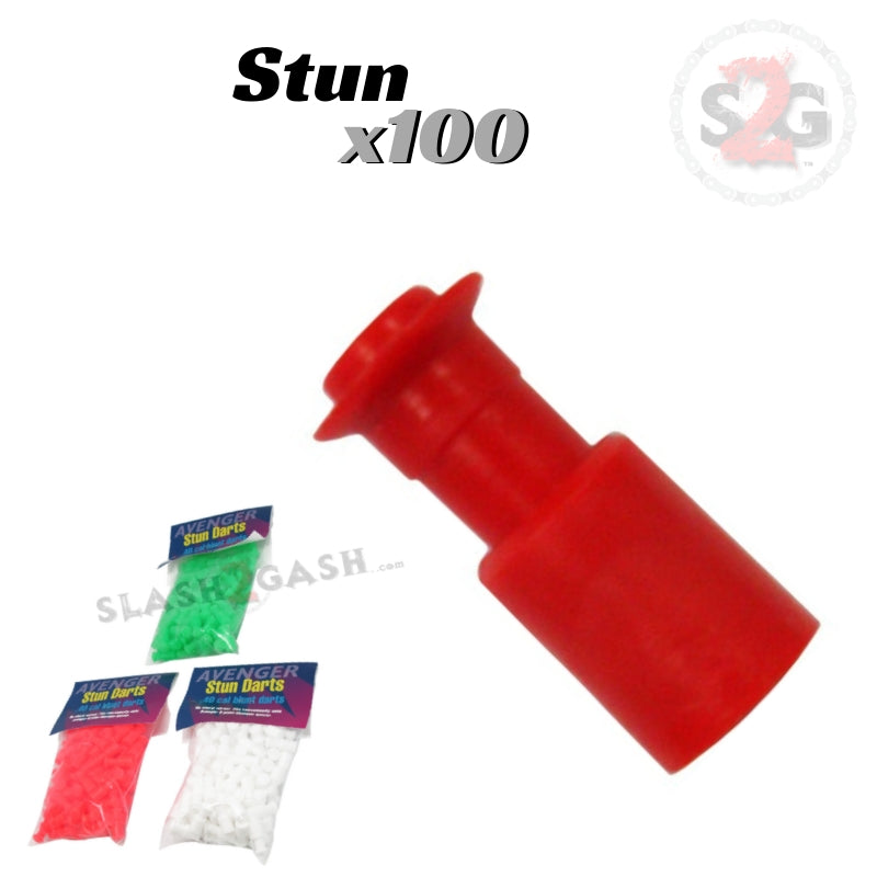 Avenger Blowgun Darts .40 Caliber - 6 Styles 10, 25, 100 pcs Stun 100 pack Blowgun Darts/Accessories - Tophatter Daily Deals